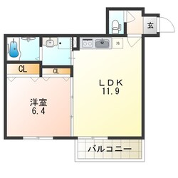 御幣島駅 徒歩8分 1階の物件間取画像